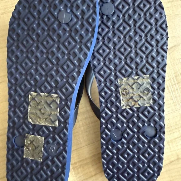 Tory Burch Happy Times Sandals in Montauk Navy - Picture 4 of 4